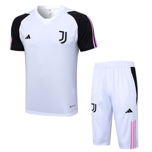 Trikot Entrainement Juventus Komplett Set 2023-24 Weiß